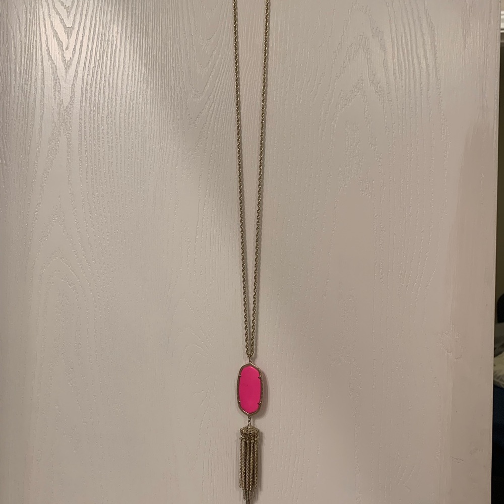 Kendra Scott Rayne Necklace-hot pink